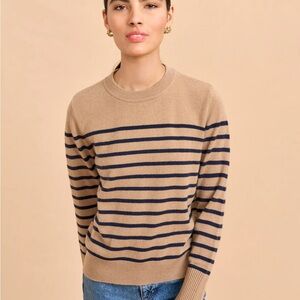 La Ligne Camel and Blue sweater